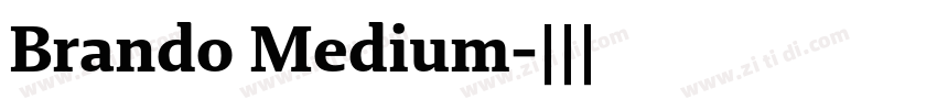 Brando Medium字体转换